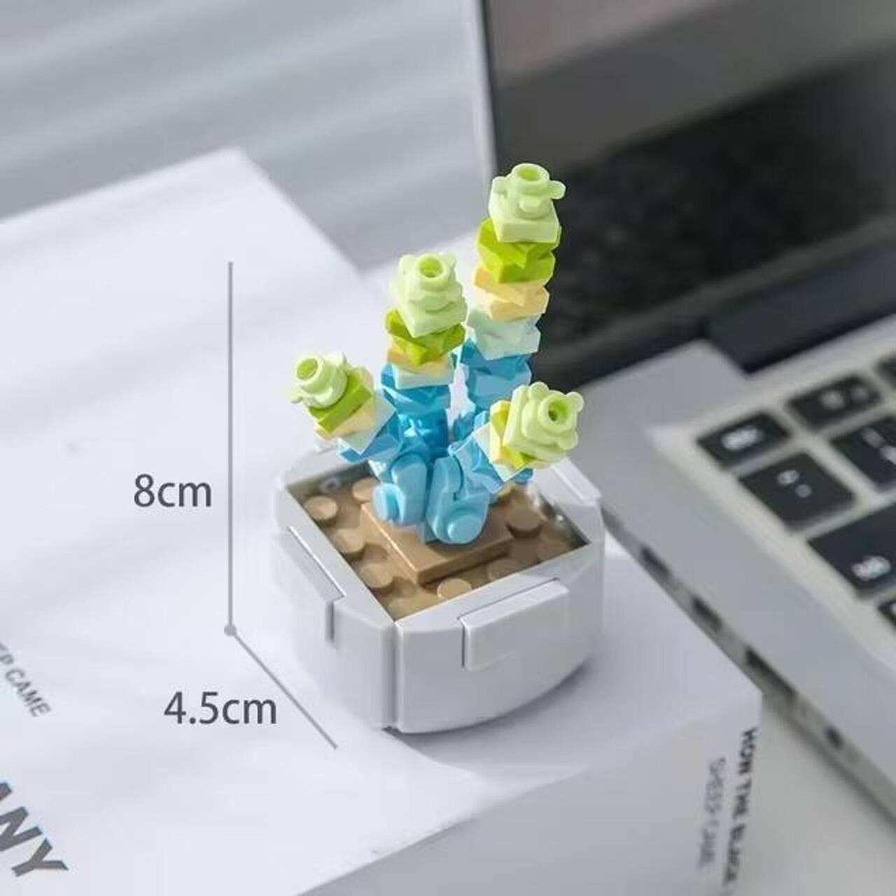 Wizardi Money String Building Brick Mini Potted Plants Set